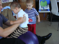 bouncing on the ball
