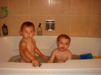 bañando el carrito